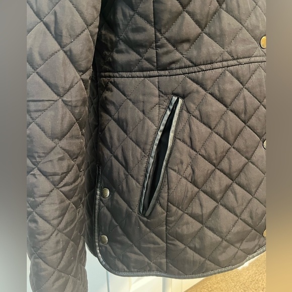 Lauren Ralph Lauren Diamond-Quilted Black Jacket Coat Size SM - Picture 3 of 13